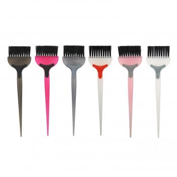 Custom logo rat tail Plastic Salon Tinting Brush styling Hair Dye Brushes coloring comb